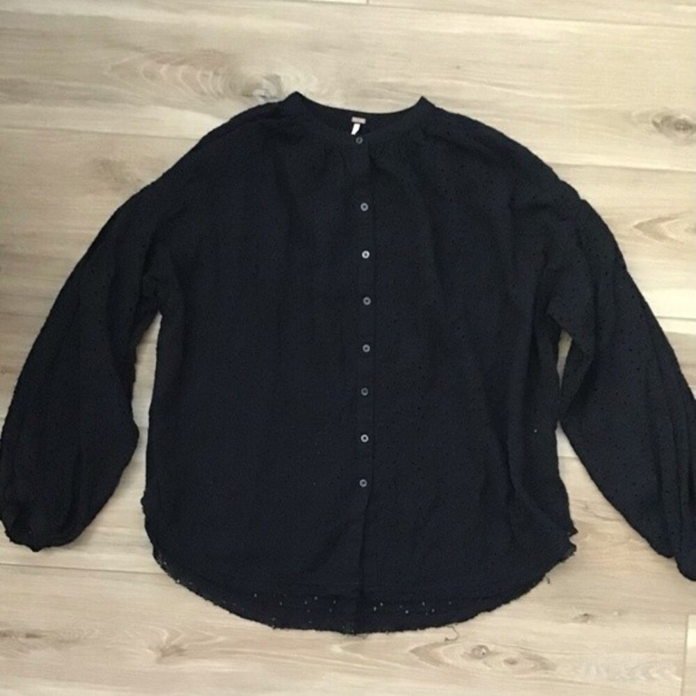Free People Maddison EyeLet Blouse XS
